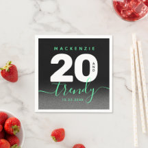 Moderne Meisjesachtige Mintgroene 20 en Trendy