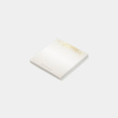 Moderne Meisjesachtige Nep Gouden Confetti   -Pers Post-it® Notes (Schuin)