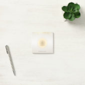 Moderne meisjesachtige nepgouden confetti, lotus post-it® notes (Kantoor)