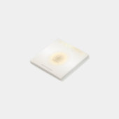 Moderne meisjesachtige nepgouden confetti, lotus post-it® notes (Schuin)