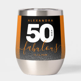 Moderne Meisjesachtige Oranje Glitters 50 en Fabul