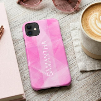 Moderne Meisjesachtige Roze Aquarel Stijlvol Case-Mate iPhone Case