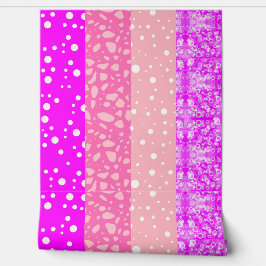 Moderne meisjeskamer (roze kleuren) Floral Behang