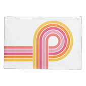 Moderne meisjeskleuren vet streepjespatroon kussensloop (Achterkant-Links)