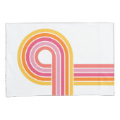 Moderne meisjeskleuren vet streepjespatroon kussensloop (Voorkant-Rechts)