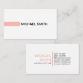 Moderne Meloen Elegant Professioneel Gewoon Wit Visitekaartje (Voorkant / Achterkant)