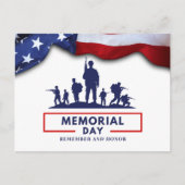 Moderne Memorial Day Briefkaart (Voorkant)