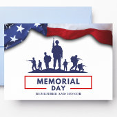Moderne Memorial Day Briefkaart