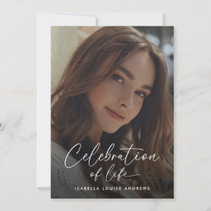 Moderne Memorial Foto Eenvoudige viering van het l Kaart