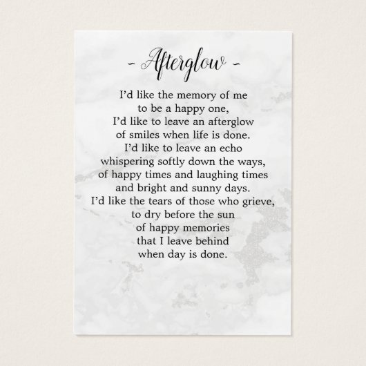 Moderne Memorial Funeral Kaart 3 Foto (Achterkant)