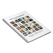 Moderne Memorial Guest voor fotocollage Notitieboek (Rechterzijde)