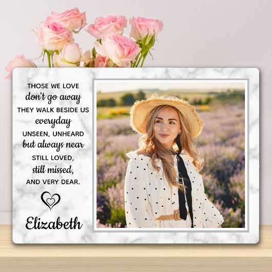 Moderne Memorial Marble Sympathote Foto Fotoplaat