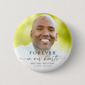 Moderne Memoriale Foto Aandenken Ronde Button 5,7 Cm (Voorkant)
