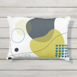 Moderne, Memphis, koele, unieke, trendy illustrati Buitenkussen