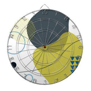 Moderne, Memphis, koele, unieke, trendy illustrati Dartbord