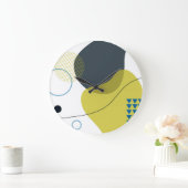 Moderne, Memphis, koele, unieke, trendy illustrati Grote Klok (Huis)