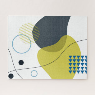 Moderne, Memphis, koele, unieke, trendy illustrati Legpuzzel