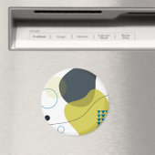 Moderne, Memphis, koele, unieke, trendy illustrati Magneet (Insitu (Vaatwasser))