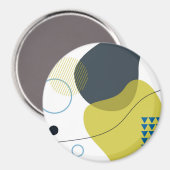 Moderne, Memphis, koele, unieke, trendy illustrati Magneet (Voorkant / Achterkant)