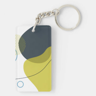Moderne, Memphis, koele, unieke, trendy illustrati Sleutelhanger