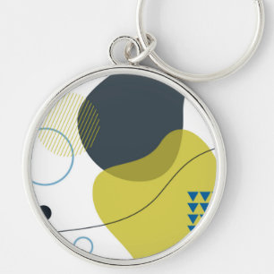 Moderne, Memphis, koele, unieke, trendy illustrati Sleutelhanger
