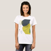 Moderne, Memphis, koele, unieke, trendy illustrati T-shirt (Voorkant volledig)