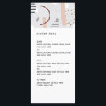 Moderne Memphis vormen Tan Pattern Wedding Menu<br><div class="desc">Het moderne menu Tan Pattern Wedding van Memphis kan volledig worden aangepast aan uw behoeften. © Gorjo Design. Gemaakt voor je via het Zazzle platform. // Op zoek naar overeenkomende objecten? Andere kantoorbenodigdheden uit de set die beschikbaar is in de afdeling "collecties" van mijn winkel. // Hulp nodig bij het...</div>