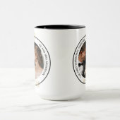 Moderne meneer en mevrouw koppel noemen kerst mok (Midden)