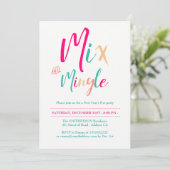 Moderne mengeling nieuwe jaren oud partij 2 kaart (Staand voorkant)