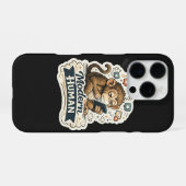 Moderne Mens Funny Monkey Smartphone Sociale Media iPhone Hoesje (Achterkant horizontaal)