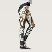 Moderne Mens Funny Monkey Smartphone Sociale Media Leggings (Rechts)