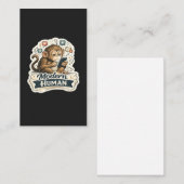 Moderne Mens Funny Monkey Smartphone Sociale Media Visitekaartje (Voorkant / Achterkant)