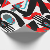 Moderne mensen cadeaupapier (Hoek)