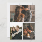 Moderne mensen die getrouwd zijn 4 Foto Verloving Kaart (Achterkant)