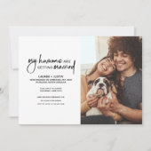 Moderne mensen die getrouwd zijn Foto Verloving IV Kaart (Voorkant)