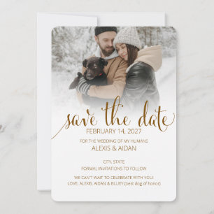 Moderne Mensen Die Trouwen Huwelijkspartner van Ee Save The Date