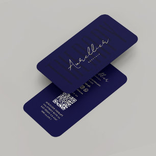 Moderne Mental Health Therapeut Midnight Blue Visitekaartje