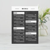 Moderne menu Drinken restaurant | Prijslijst (Staand voorkant)