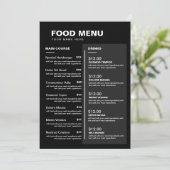 Moderne menu Drinken restaurant | Prijslijst (Staand voorkant)