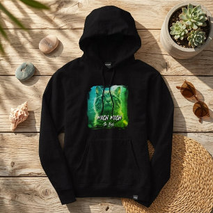 Moderne Meow Frame – Gepersonaliseerde kattennaam  Hoodie