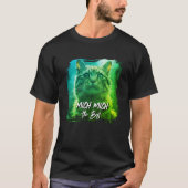 Moderne Meow Frame – Gepersonaliseerde kattennaam T-shirt (Voorkant)