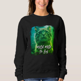 Moderne Meow Frame – Persoonlijke kattennaam foto Trui