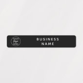 Moderne merkidentiteit op maat labels (Design 1)