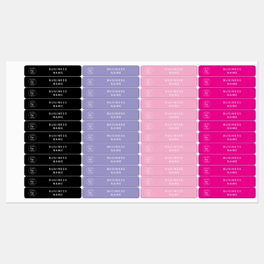 Moderne merkidentiteit op maat labels (Vel)