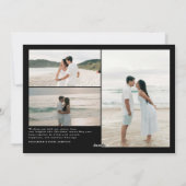 Moderne Merriest Christmas Couples Foto Feestdagenkaart (Achterkant)