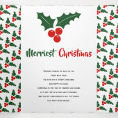 Moderne Merriest Christmas fotocollage Drieluik Wenskaart (Binnenkant midden)