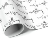 Moderne 'Merry Alles Script'-feestdag Cadeaupapier (Rol Hoek)