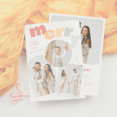 Moderne Merry Arch Kerstvakantie Fotocollage Feestdagenkaart