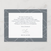 Moderne, Merry- en Bright Family-fotokaart Briefkaart (Achterkant)