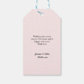 Moderne Merry Getrouwd klant specifieke foto Cadeaulabel (Achterkant)